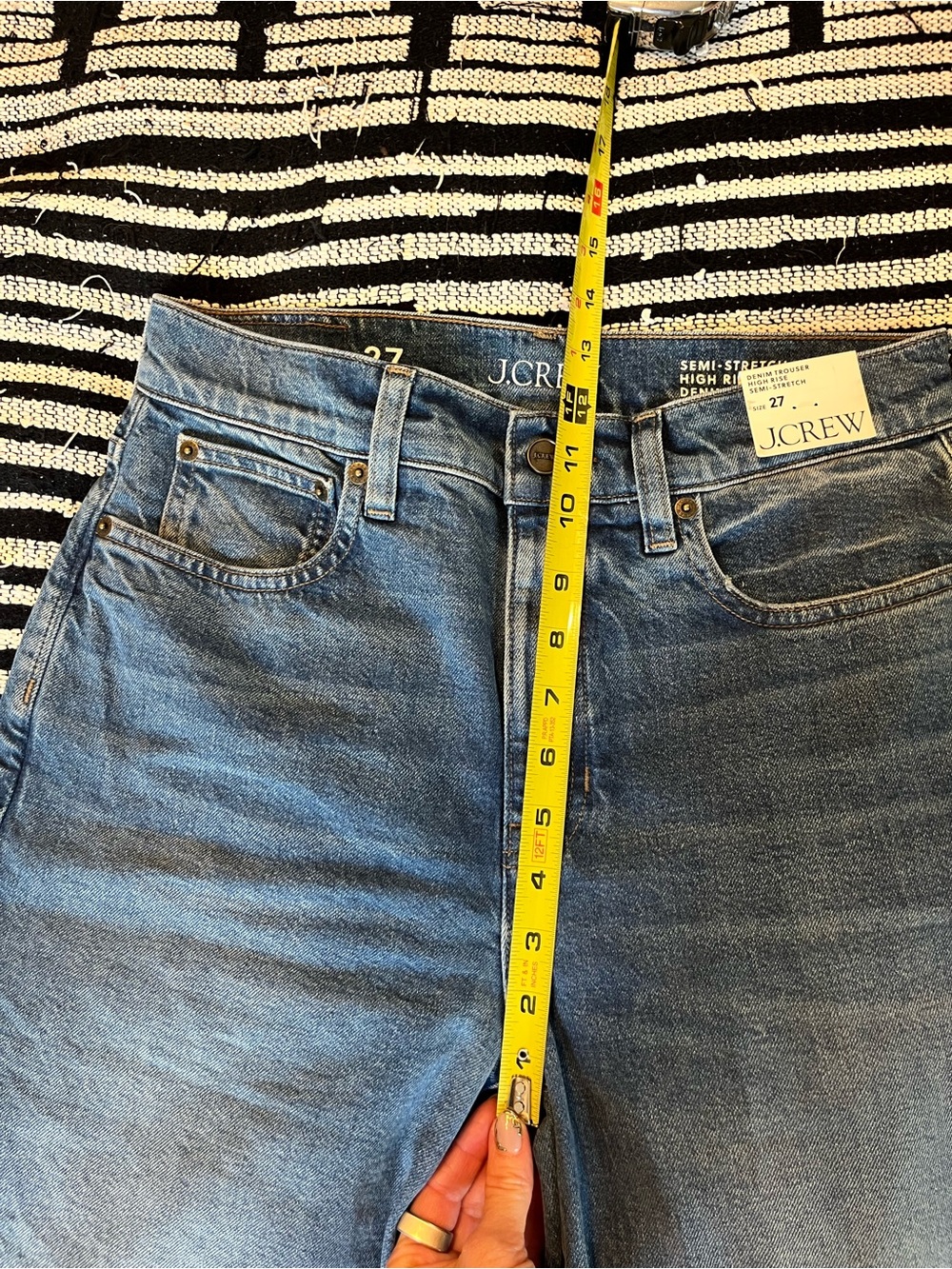 J. Crew High-Rise Denim Trouser Jean - Picture 5 of 14